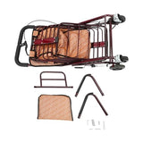 Heavy Duty Foldable Shopping Cart with All-Terrain Wheels