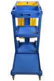 Janitor Cart Commercial Housekeeping Utility Cart with 3 Shelfs