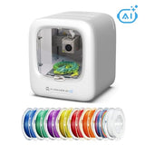 AOSEED AI-Powered 3D Printer for Kids, 3D Printer with 8 PLA Filament Set
