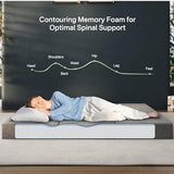 8 Inch Foldable Mattress King, Extra Thick Memory Foam Trifold Topper