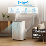 ZAFRO Portable Air Conditioners, 12000 BTU (8000 BTU SACC)