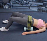 FLYBAMBOO Hip Thrust Belt for Dumbbells,Booty Belt for Hip Thrust Slip-Resistant Padding Green