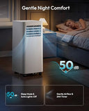 EUHOMY 8,000 BTU Portable Air Conditioners, 4-in-1 Air Conditioner Portable Up to 350 Sq.Ft., Portable AC Unit with Cool, Fan, Dehumidifier, Sleep, 24H Timer, Remote & Installation Kit, for Bedroom