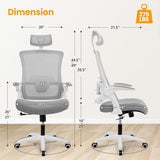 NEO Chair Ergonomic Office Desk Chair High Back Computer Gaming Mesh Chair with Comfy Task (Grey)