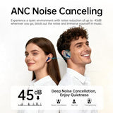 Adaptive Hybrid Active Noise Canceling 2026 Wireless Earbuds, 6 Mics ENC Clear Call Ear Buds