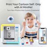 3D Printer for Kids & Beginners, AI-Powered Fully Assembled 3D Printer with Up to 400mm/s Speed, Auto Leveling, X-Maker AI+
