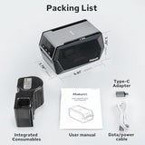 Makeid D50 Industrial Label Printer, Desktop Label Maker 2" Print Head