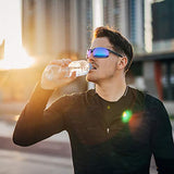 ANDOILT Mens Sports Polarized Sunglasses UV Protection Sunglasses for Men Fishing Driving Gray Frame Gray Lens