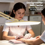 Lumens 24W LED Desk Lamp – Shadow-Free Task Lighting | 4-Level Dimming | Home Office & Crafts Use