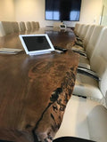 RESINHOMEFURNITURE Reclaimed Live Edge Wooden Dining Table Coffee Table Living Room Table Meeting Table Conference Table