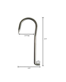 Yellowfin Gaff Co Stainless Steel Gaff Hook (2.75" Gap- 9mm Diameter)