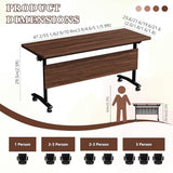 10 Pack Folding Conference Table,Modular Conference Room Table