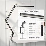 SKYLEO Desk Lamp for Home Office, Eye Comfortable LED Desk Light for Long Hours, Adjustable Swing Arm with Memory Function, Black