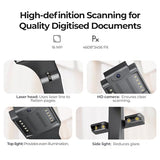 ET16 Plus Advanced Book & Document Scanner, 2nd Gen Auto-Flatten&Deskew Tech, 16MP Camera