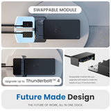 Dell WD22TB4 Thunderbolt 4 Dock 180W - 40Gbps, 3-Year Warranty, USB-C/USB-A Dell Docking Station with 180W Adapter