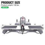 16x20 Dual Platen Pneumatic Swing Head Heat Press Machine