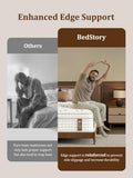 BedStory Firm Queen Mattress 14 Inch, Hybrid Queen Size Mattress in a Box