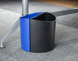 Deskside Small Trash Can Recycling Bin Combo, 3 Gallon, For Kitchen, Office, Indoor Use