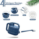 2 Gallon Watering Can for Outdoor Plants, Plant Watering Can with Removable Long Spout and Stainless Steel Sprinkler Head, Large Water Can for Garden Flowers Vegetables