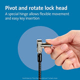 Kensington Universal 3-in-1 Keyed Laptop Locking Cable, Computer Security Keyed Lock