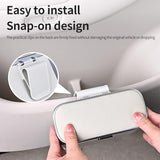 MAIBAOYUAN Custom Text Car Trash Can with Lid,Leakproof Auto Garbage Bin