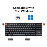 Keychron K8 Tenkeyless Wireless Mechanical Keyboard for Mac, White Backlight