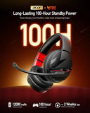 PS5 Headset with 2.4GHz for Ps5, Ps4, PC, Switch, Bluetooth 5.3 + 100Hrs Gaming Headphones with Noise Canceling Mic for Laptop