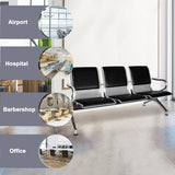 3-Seat Office Reception Guest Chairs for Office, Hospital, Airport, Bank & Lobby,