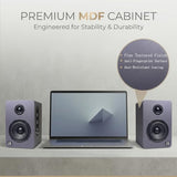 60W Desk Speakers for PC, Bluetooth 5.3 DSP, 24-Bit Optical, USB-C/AUX, Silk-Dome Tweeter, Carbon-Fiber Driver, for Laptop
