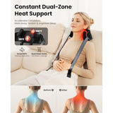 BOB AND BRAD iNeck Pro Cordless 4D Shiatsu Neck Massager with Heat for Pain Relief, FSA Eligible HSA Deep Tissue Kneading for Neck, Shoulder & Back, 190 Min Long Battery Life, for Office, Travel Gifts