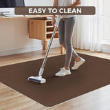 Office Chair Mat for Hardwood Floor, 40" x 48" Desk Computer Chair Mat, Under Desk Rug, Coffee