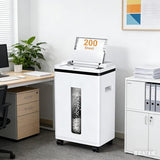 QUIETLEMON Paper Shredder 200-Sheet Auto Feed, Touchscreen Heavy Duty Shredders, 40 Min Non-Stop, P-5 Ultra Security Shredder for Home Office, Micro Cut with Wheels, 5.8 Gal Bin, <60 dB(OL288)