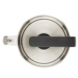 KitchenAid Teakettles Enamel-on-Steel Stovetop Whistling Teakettle, Induction Ready, Stainless steel Lid, 2 Quart - White