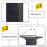 Podium Stand with Speaker and Microphone, Pulpit Podium with Microphone Speakers