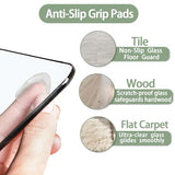 InfiniGlass Tempered Glass Chair Mat 46"x36" – Ultra-Clear Office Chair Mat for Hardwood Floors & Low-Pile Carpets