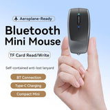 Wireless Mouse Mini Small Finger Bluetooth Mouse with TF Card Reader,Silent Pocket Portable Handheld Tiny Compact USB Travel Optical Mice for PC Laptop Computer Macbook Tablet Kids Women Men Gift