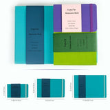 CuppaClip Watercolor Paper Cotton Cold Press with Inner Pocket Watercolor Sketchbook Journal As Travel Notebook 300 GSM 140 LB (Blue-Cold Press, 8.26x5.82in)