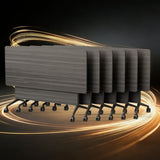 Folding Conference Table, 6 Pack Foldable Rolling Conference Room Tables Meeting Seminar Table