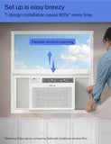 DELLA 8000 BTU Energy Saving Window Air Conditioner, Work with Alexa, Cools Up to 350 Sq. Ft, GEO Location, AC Unit with WIFI Smart Controls, Remote, Dehumidifier, Fan, Reusable Filter, Easy Install