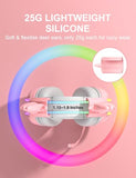 ONITOON Pink Deer Antler Ears for Headphones, Silicone Cute Ears Attachment, Lovely Detachable Accessories Fit for Gaming Headset, Lightweight & Durable