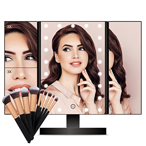 Makeup Mirror, Trifold Vanity Mirror FASCINATE