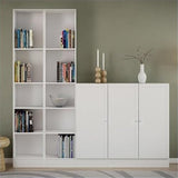 Scranton & Co 80" x 16" Modern Wood 5-Shelf Narrow Vertical Bookcase, for Living Room/Study/Office
