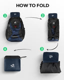 WATERFLY Lightweight Packable Hiking Backpack: 30L Foldable Travel Daypack Ultralight Camping Day Pack for Woman Man