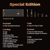 Keychron K8 HE TKL Hall Effect Wireless Mechanical Keyboard, Magnetic Hot-Swappable Switches
