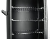 Propane Smoker with Cover, Vertical Meat Gas Smoker Grill Outdoor Heavy Duty 3 Removable Smoking Racks, Black