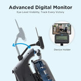 JLL Hydro + Dual Resistance Smart Magnetic Water Rowing Machine – Home Rower, 16-Level Hydro+Magnetic Adj. Resistance, Bluetooth SunnyFit App