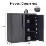 93.42'' Sideboard Buffet Cabinet W/Storage, Modern Accent Cabinets W/Curved Handles & Adjustable Shelves