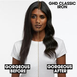ghd Chronos Curve Classic Curling Iron, 1 Inch Barrel, Professional Curling Wand, Defined Waves, HD Frizz-Free Curls, 365°F Temperature, Black
