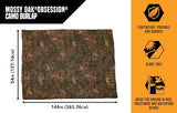 Allen Company Vanish Hunting Blind - Camo Burlap Blind Material for Waterfowl and Deer Hunting - Works on Ground and in Tree Stands - Mossy Oak Obsession - 12ft x 54 in Allen Company