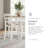 Signature Design by Ashley Caitbrook Casual Counter Height Dining Table and Upholstered Bar